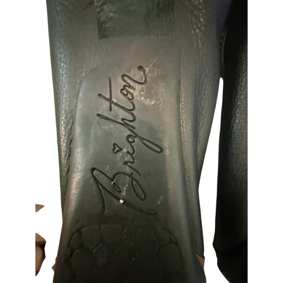 Brighton Leather Flats "Native" Made in Brazzil Black/Brown  7.5 - Picture 8 of 9
